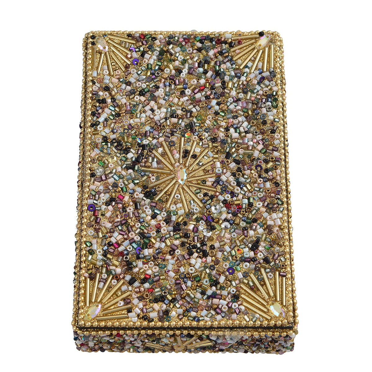 LIVMORE Elegant 7-Piece Beaded Stationery Set - 1 Beaded Box, 1 Diary, 5 Beaded Pens 8240812 10