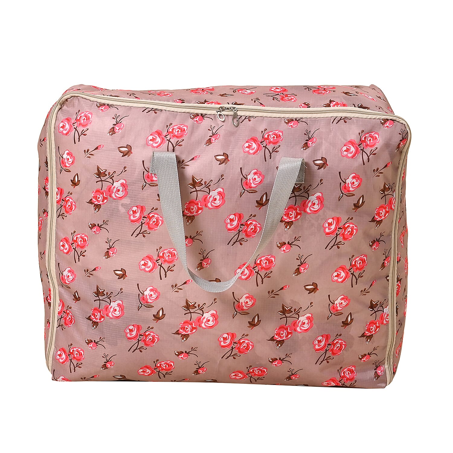 LIVMORE Set of 3 Floral Pattern Storage Bags - Rose V32353146 2