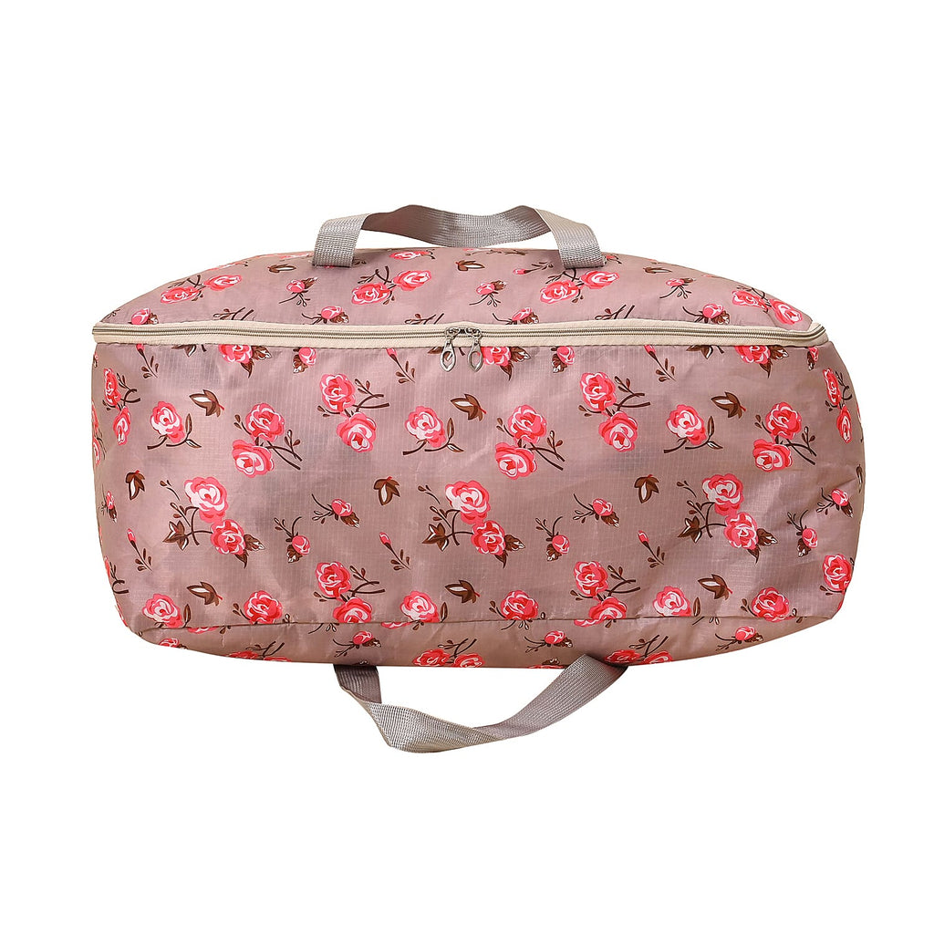 LIVMORE Set of 3 Floral Pattern Storage Bags - Rose