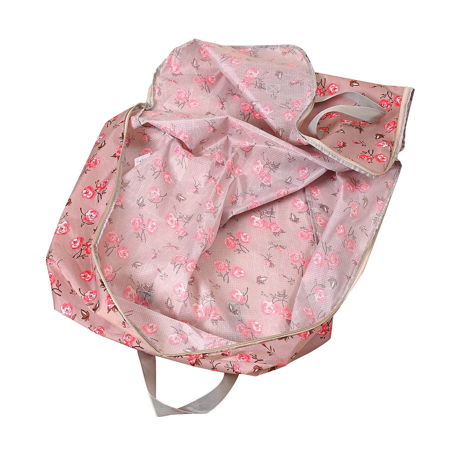 LIVMORE Set of 3 Floral Pattern Storage Bags - Rose V32353146 7