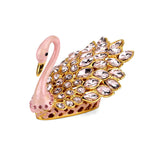 Livmore Swan Crystal Trinket Storage Box - Pink