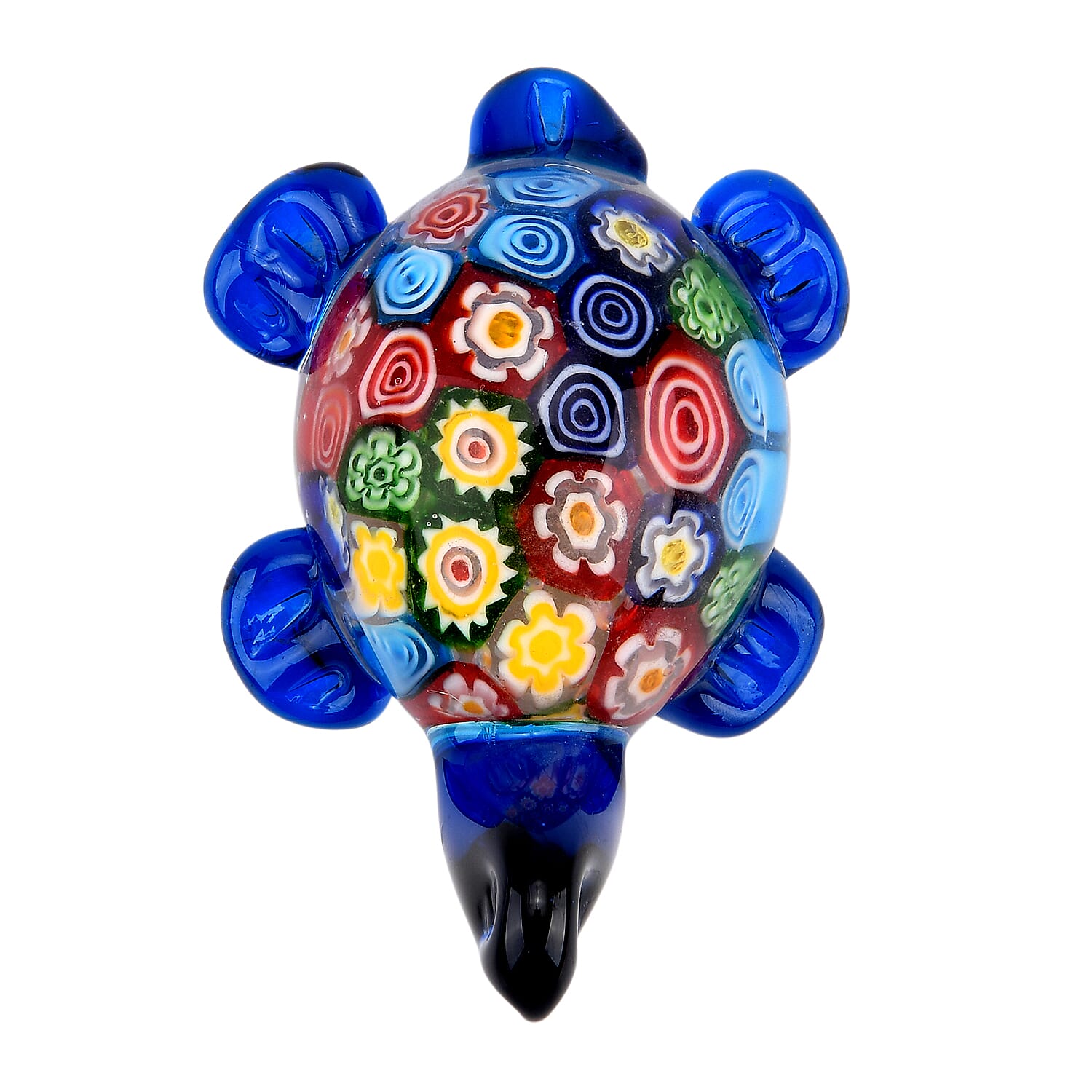 LIVMORE Turtle Glass Ornament for Home DÃ©cor - Multicolour 8242820 5