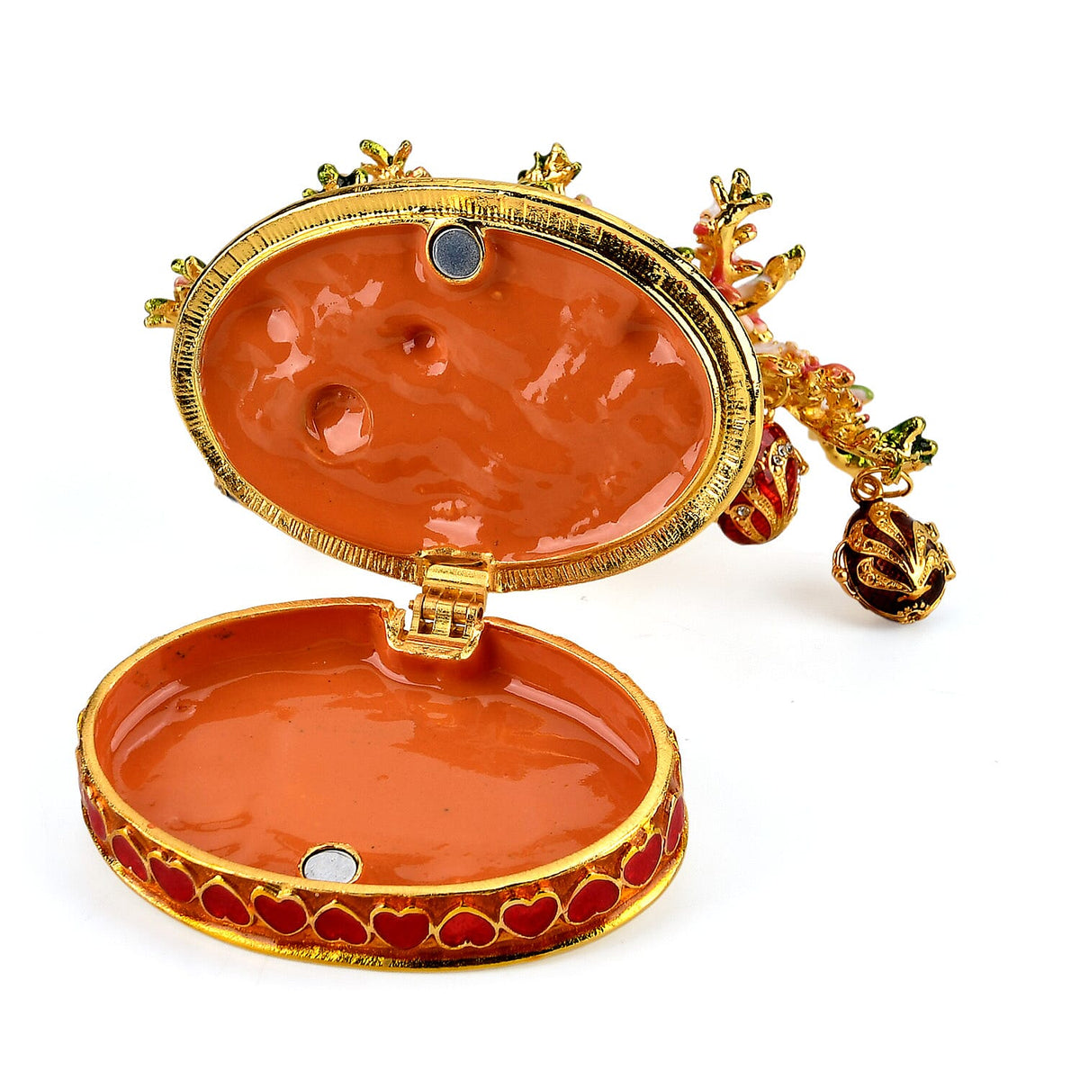 Livmore Feng Shui Activating Prosperity Tree Trinket Box with Flowers &amp; Hanging Easter Egg - Pink V32580241 7