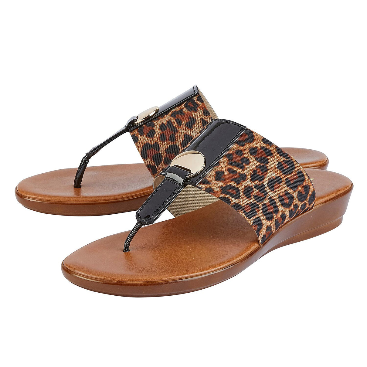 LOTUS Arna Leopard Pattern Women's Sandal - Brown 6262281 0