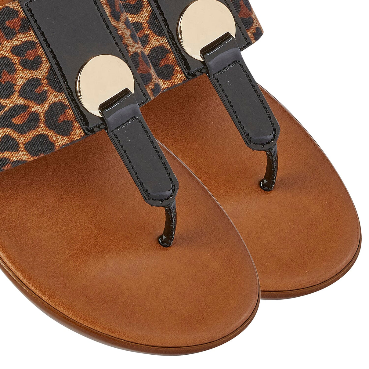 LOTUS Arna Leopard Pattern Women's Sandal - Brown 6262281 3