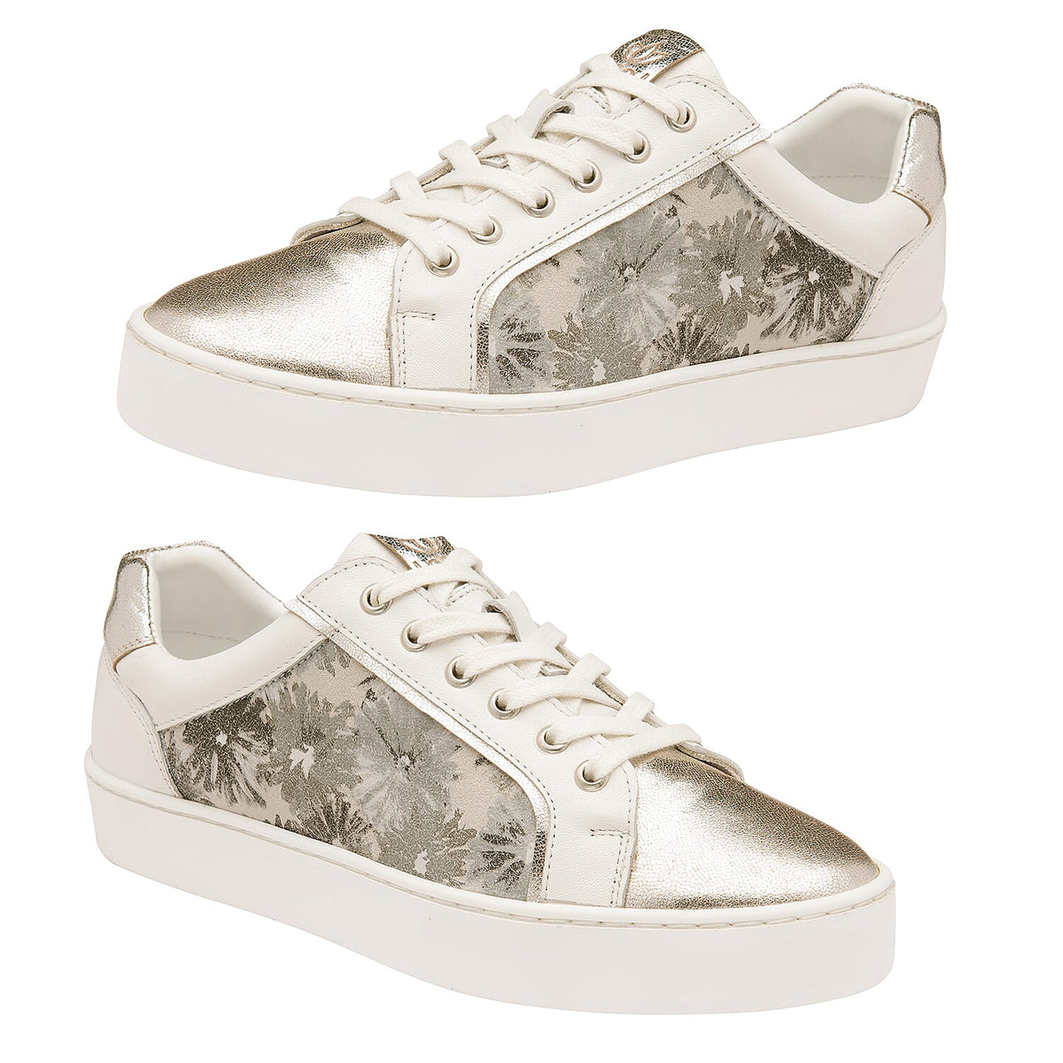 LOTUS Floral Detailing Low-top Women's Casual Shoes - White 6262044 1