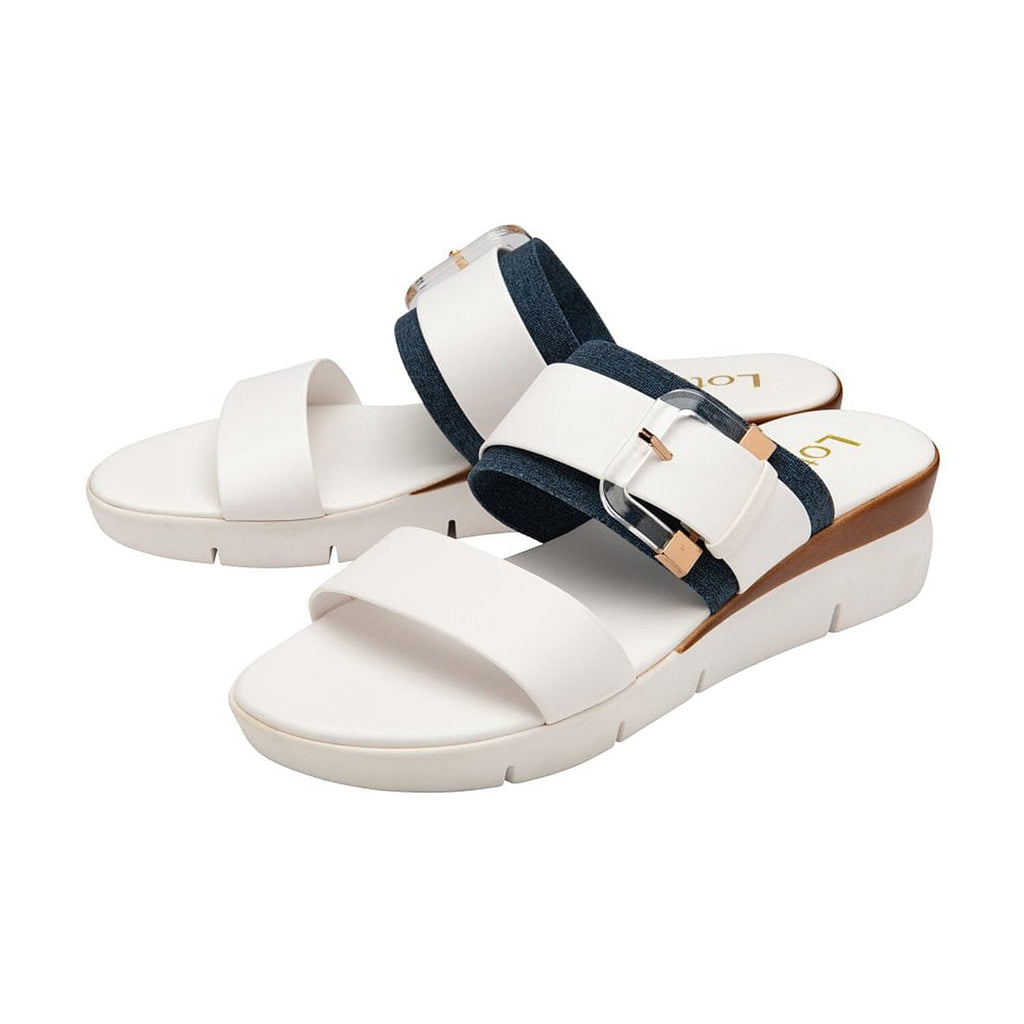 LOTUS Giovanna Mule Sandals (Size 3) - White
