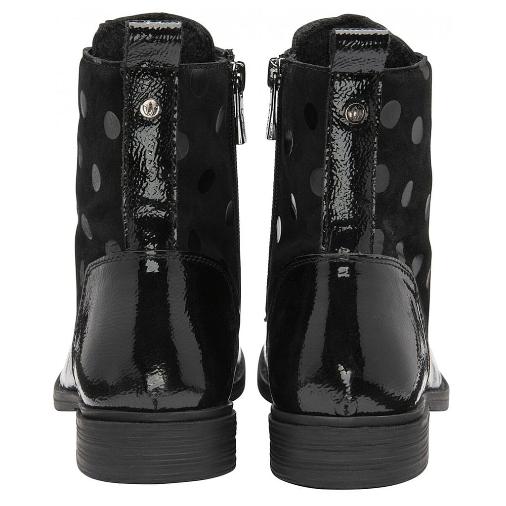 LOTUS Hawaii Ladies Leather Ankle Boots (Size 6) - Black Patent