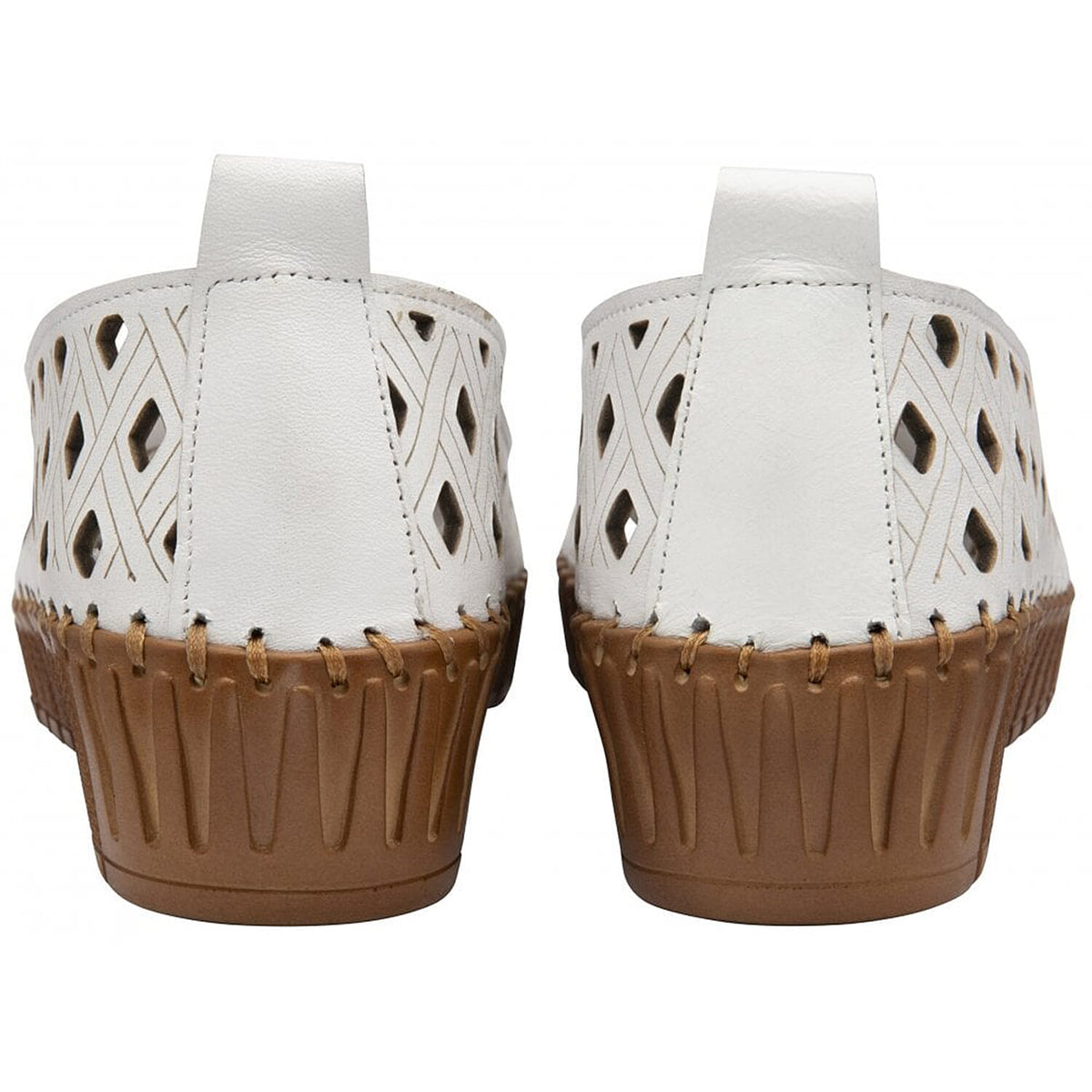 LOTUS Leather Karson Slip-On Shoes - White 7733714 2