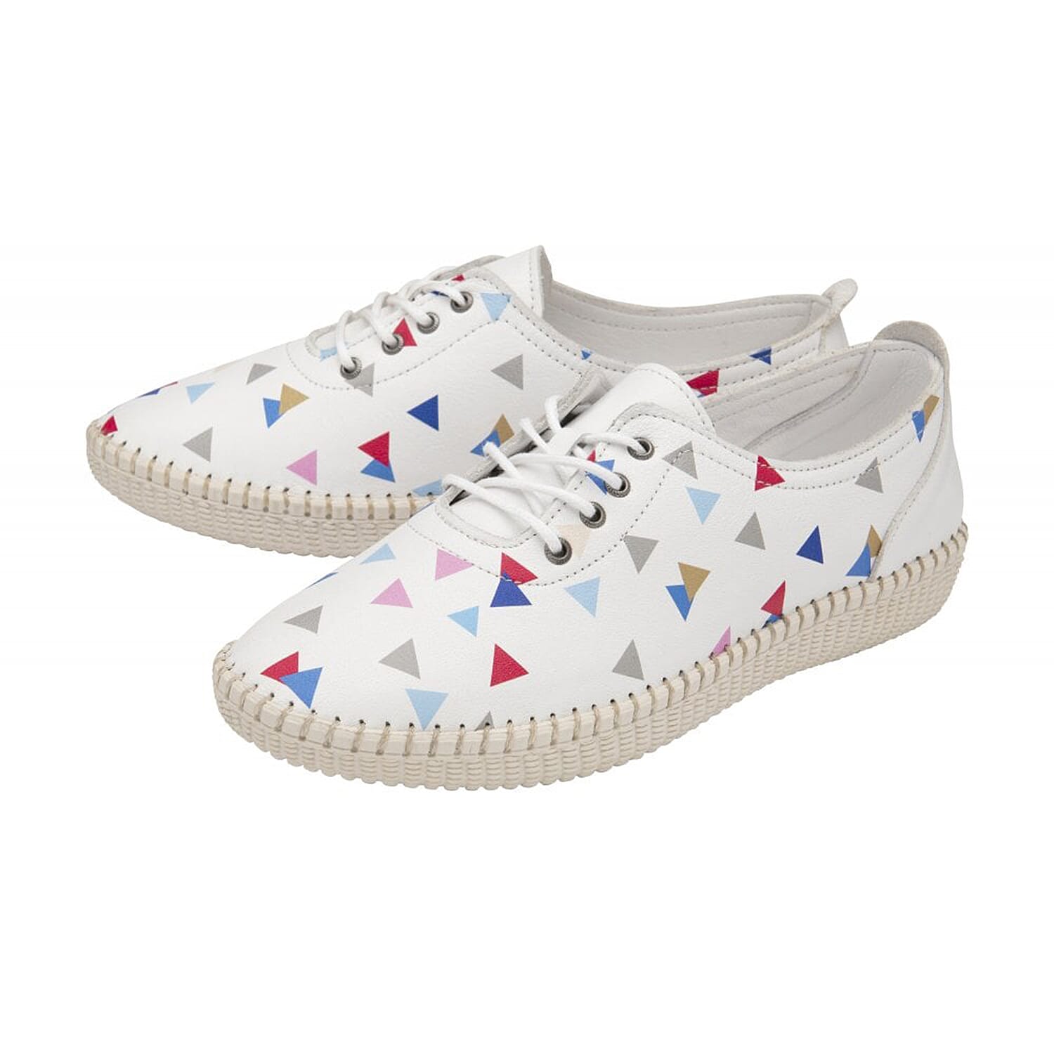 LOTUS Leather Kay Lace-Up Shoes - White 7733743 0