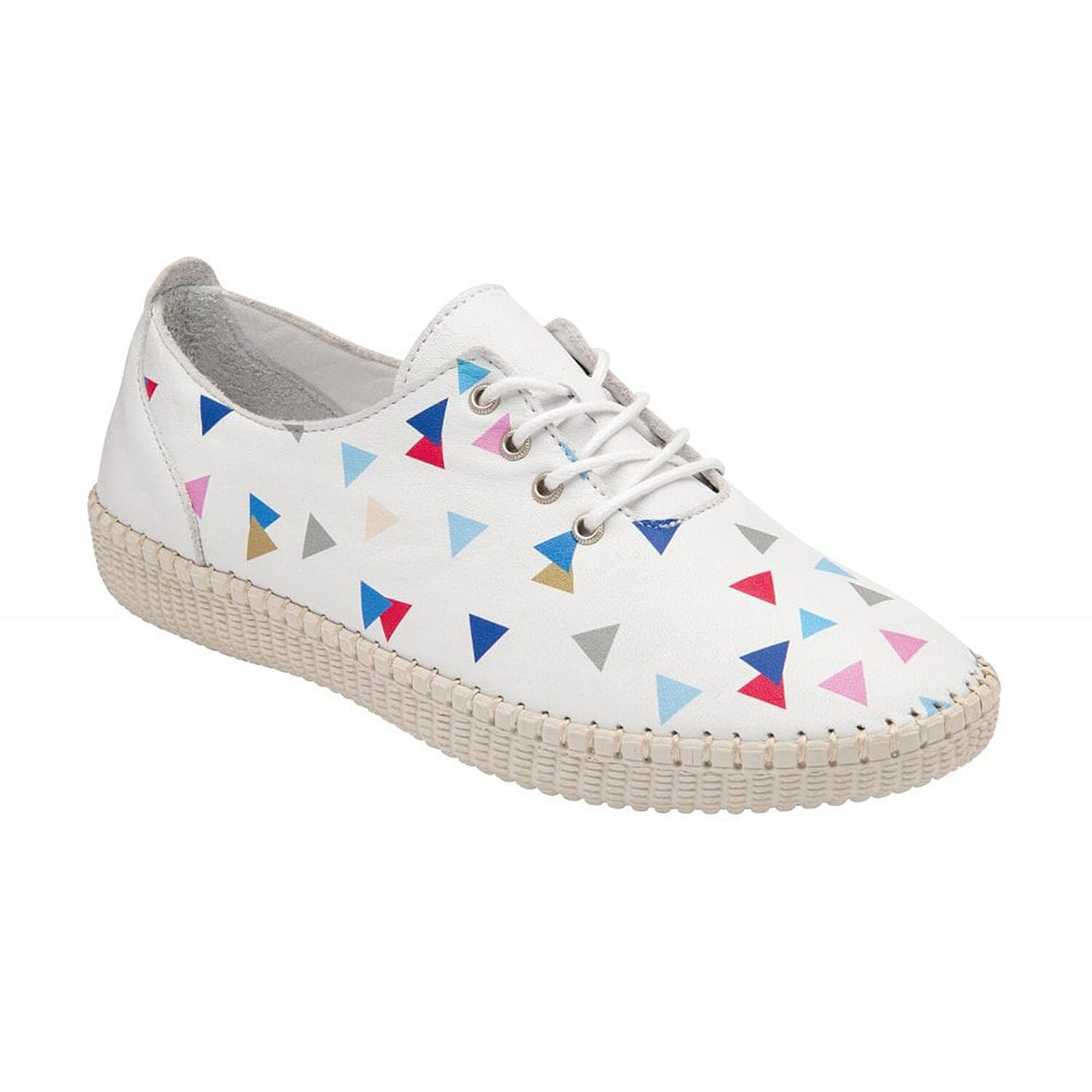 LOTUS Leather Kay Lace-Up Shoes - White 7733743 1