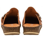 LOTUS Leather Kerry Round-Toe Mules (Size 3) - Tan