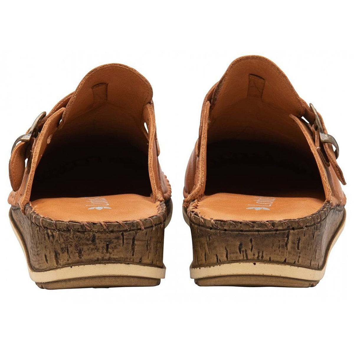 LOTUS Leather Kerry Round-Toe Mules - Tan 7733735 2