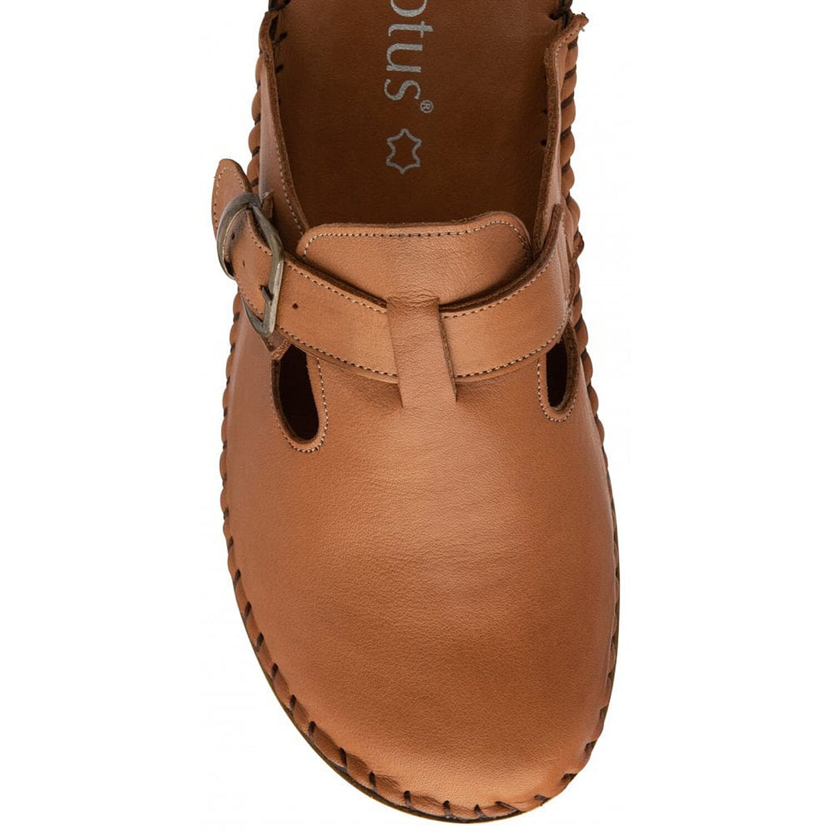LOTUS Leather Kerry Round-Toe Mules - Tan 7733735 3