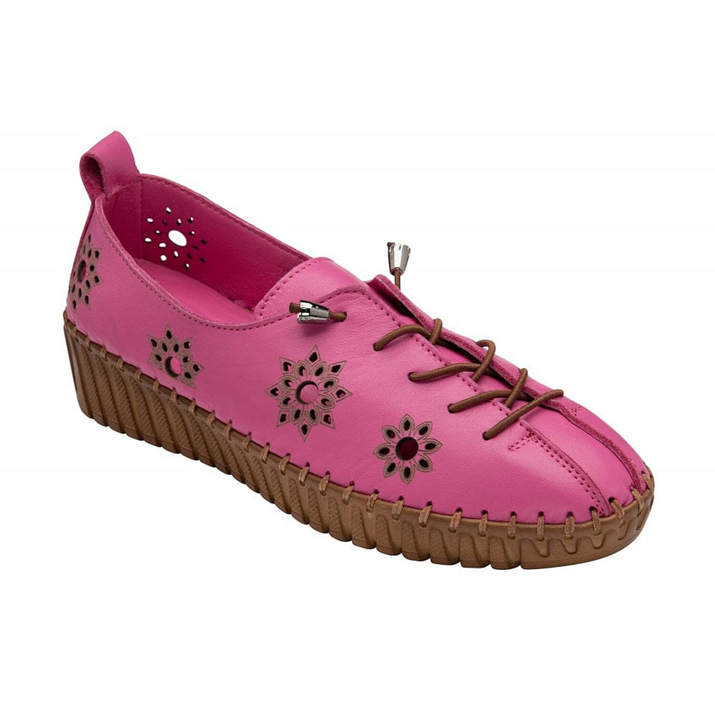 LOTUS Leather Kristen Slip-On Shoes (Size 5) - Raspberry