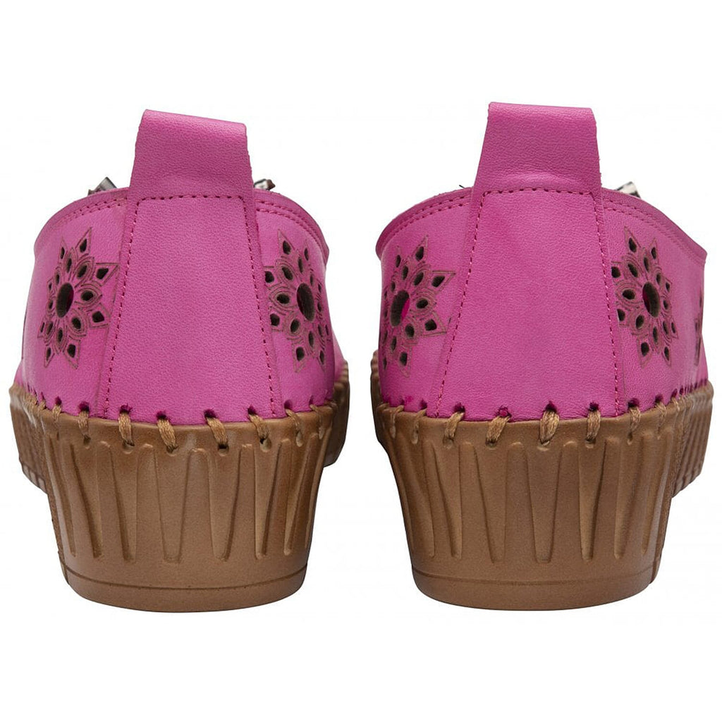 LOTUS Leather Kristen Slip-On Shoes (Size 5) - Raspberry