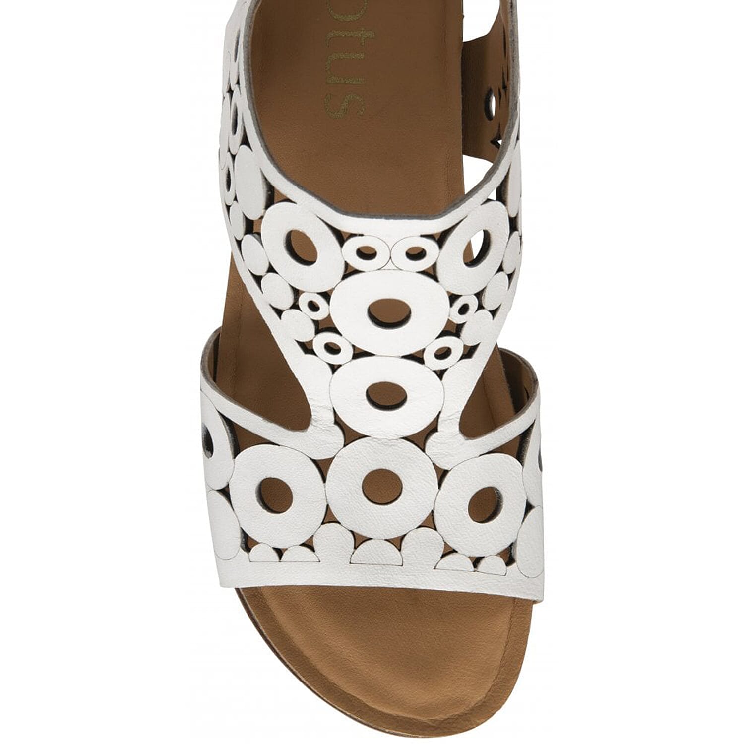 LOTUS Leather Melbourne Open-Toe Flatform Sandals - White 7733782 3