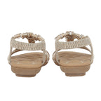 Lotus Lucine Gold Flat Sandals (Size 7)