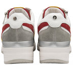 LOTUS Multi-Leather Suzuka Zip-Up Casual Trainers (Size 8) - White