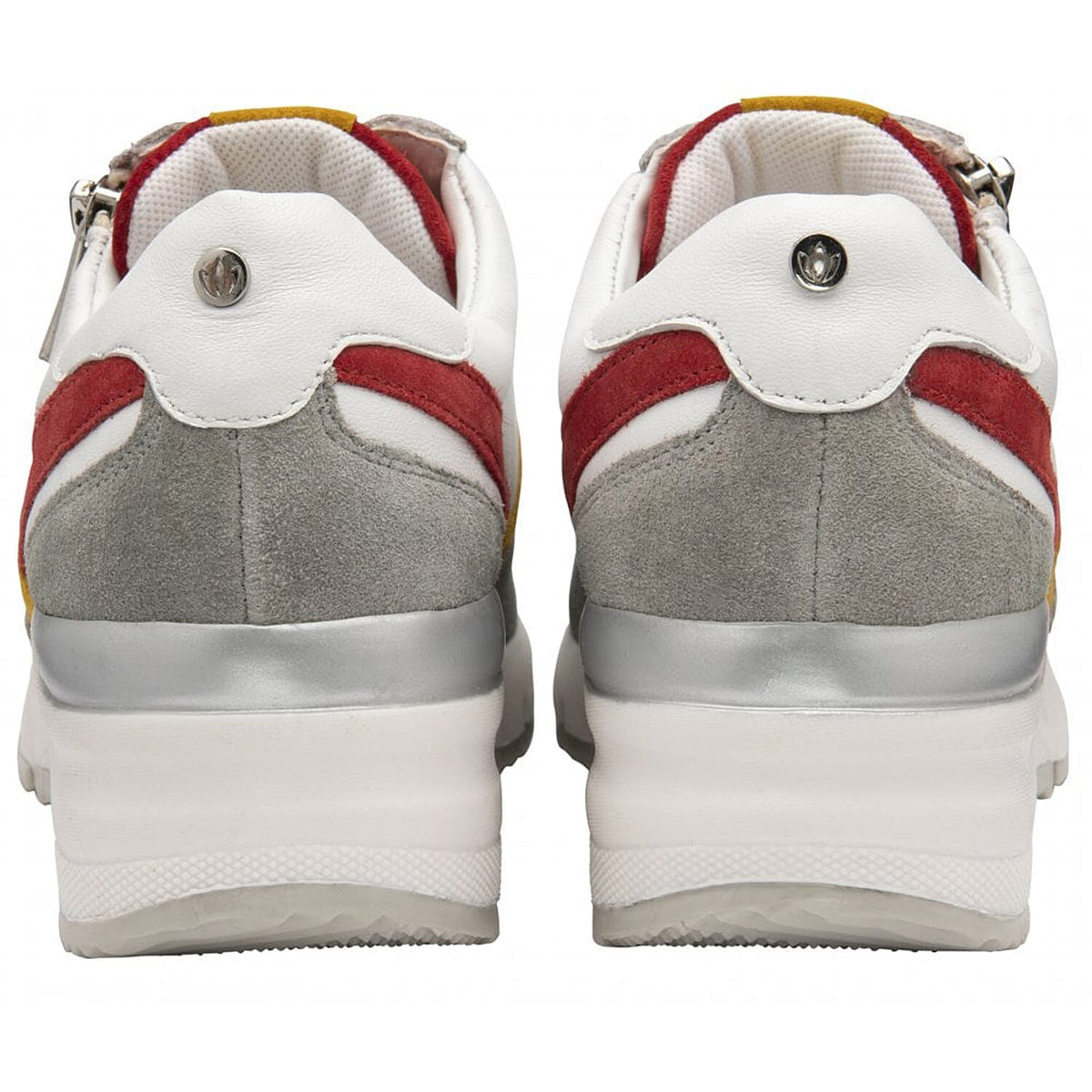 LOTUS Multi-Leather Suzuka Zip-Up Casual Trainers - White 7733669 2
