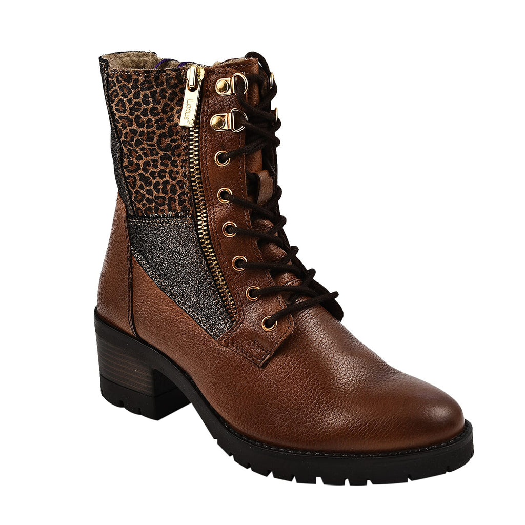 LOTUS Oklahoma Ladies Leather Ankle Boots (Size 3) - Tan