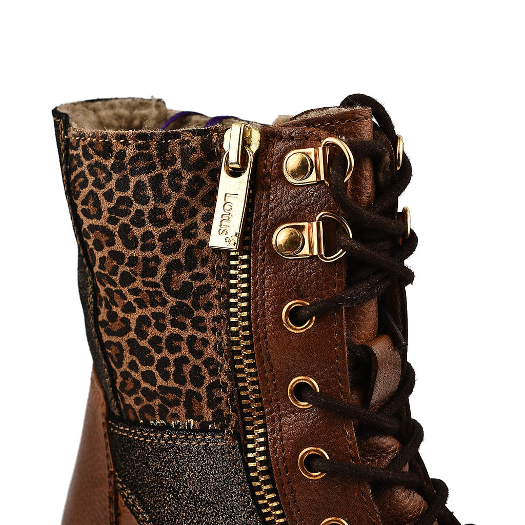 LOTUS Oklahoma Ladies Leather Ankle Boots (Size 3) - Tan