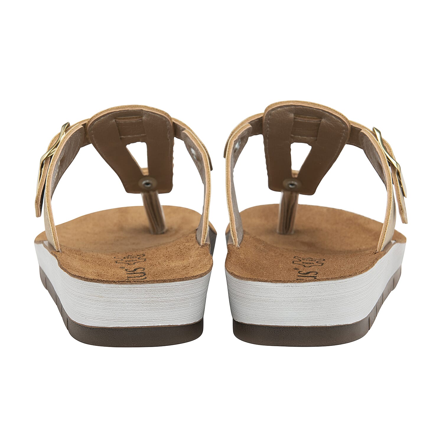 LOTUS Palermo Glitter and Buckle Detailing Women's Sandals - Gold 6339517 2