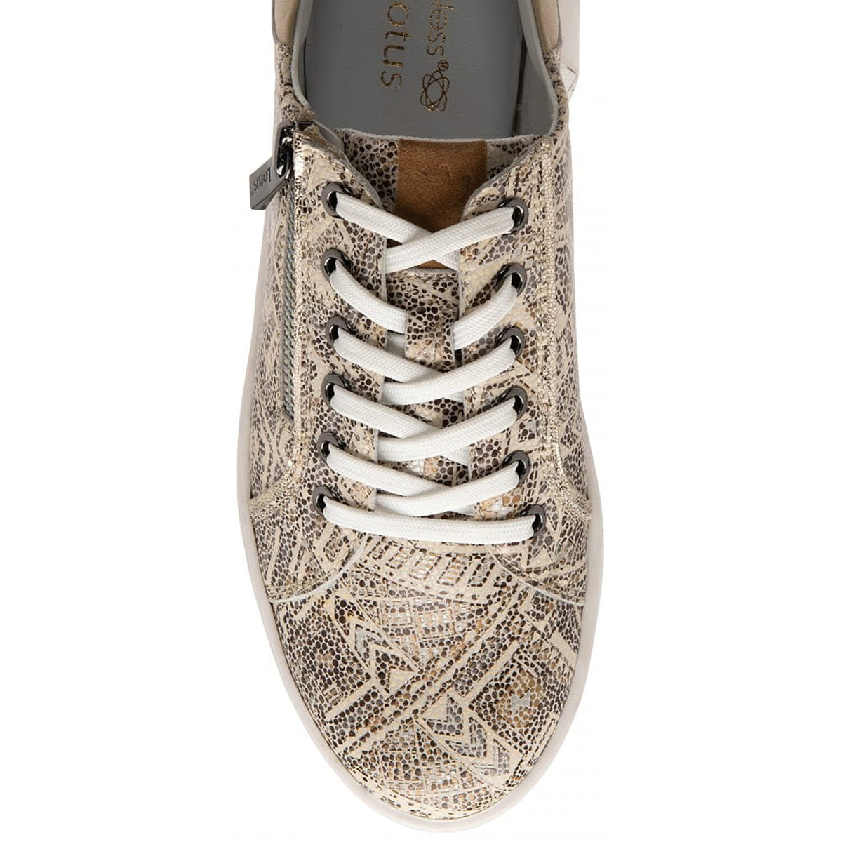 LOTUS Printed Leather Serene Casual Trainers - NaturalTribal 7733801 3