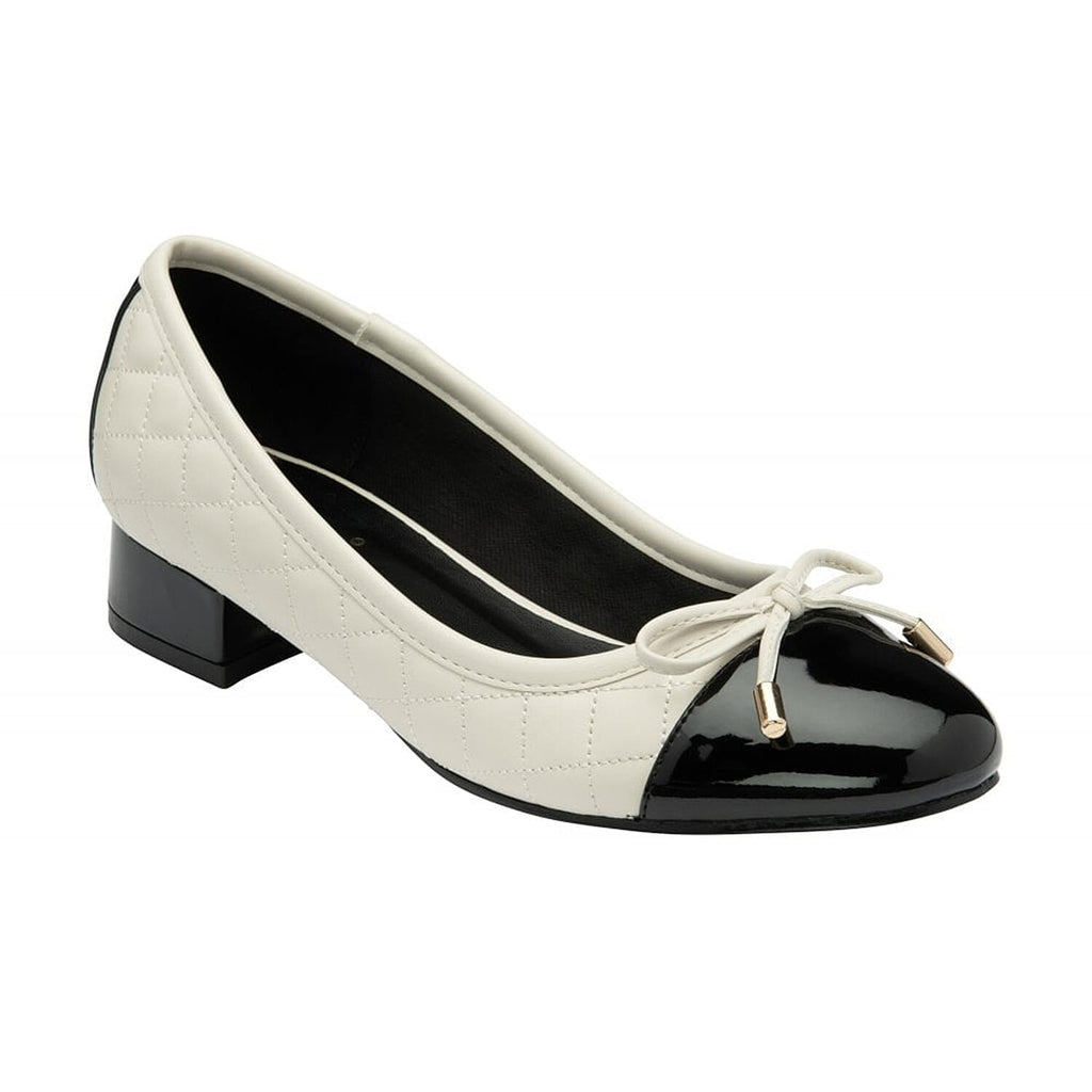 LOTUS Rush Ballerina Shoes (Size 5) - Cream Black