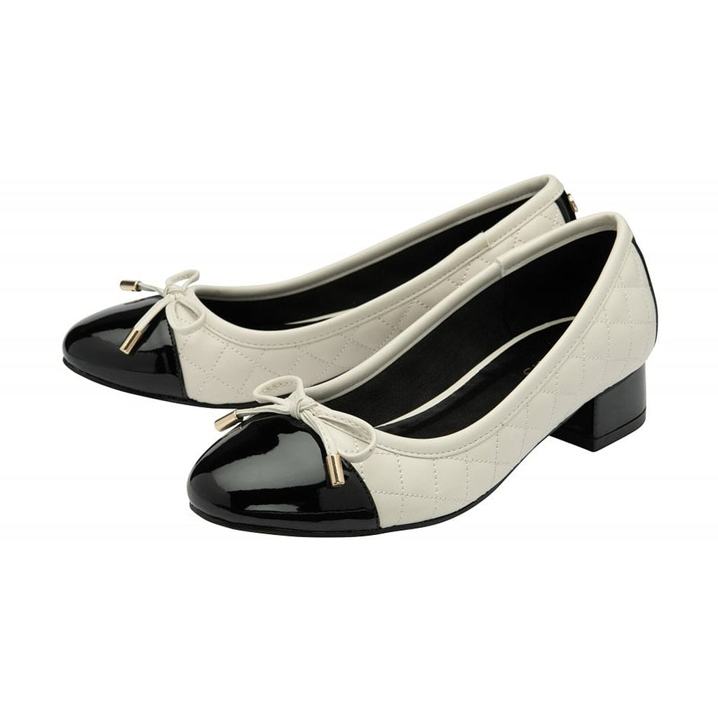 LOTUS Rush Ballerina Shoes (Size 5) - Cream Black