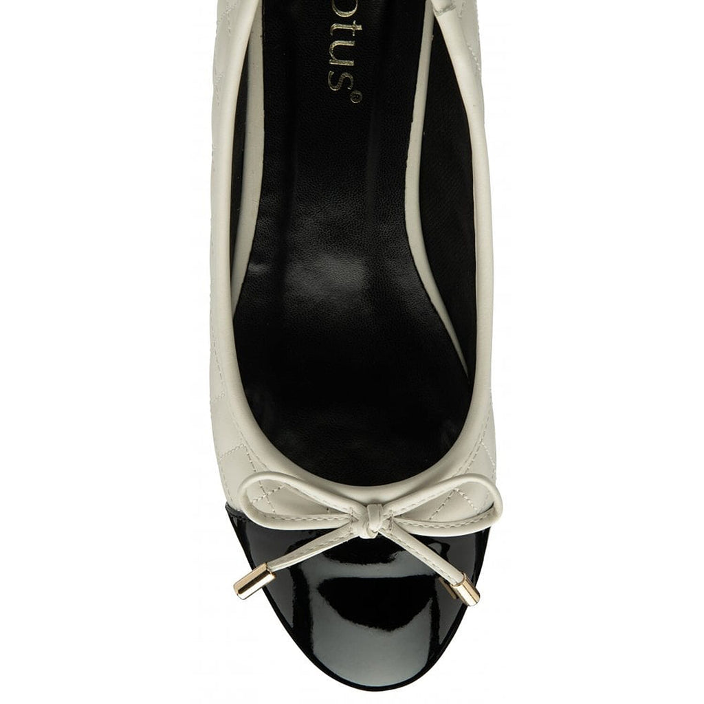 LOTUS Rush Ballerina Shoes (Size 5) - Cream Black