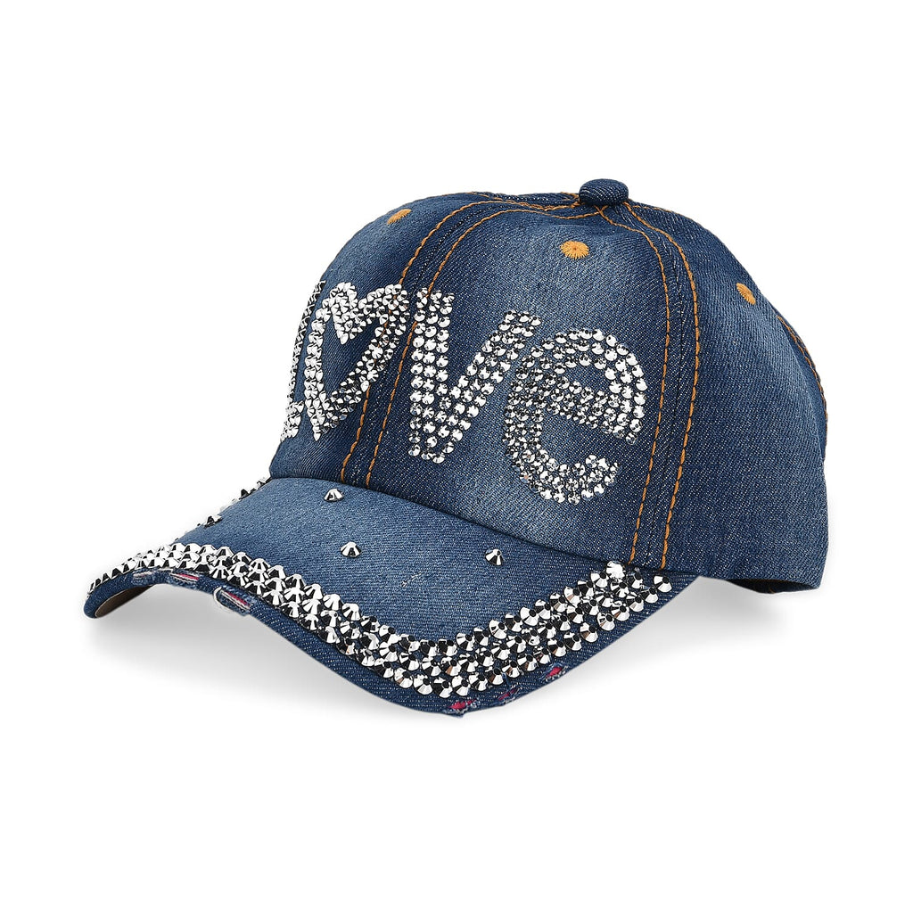 LOVE Pattern Denim Baseball Cap (57 cm)