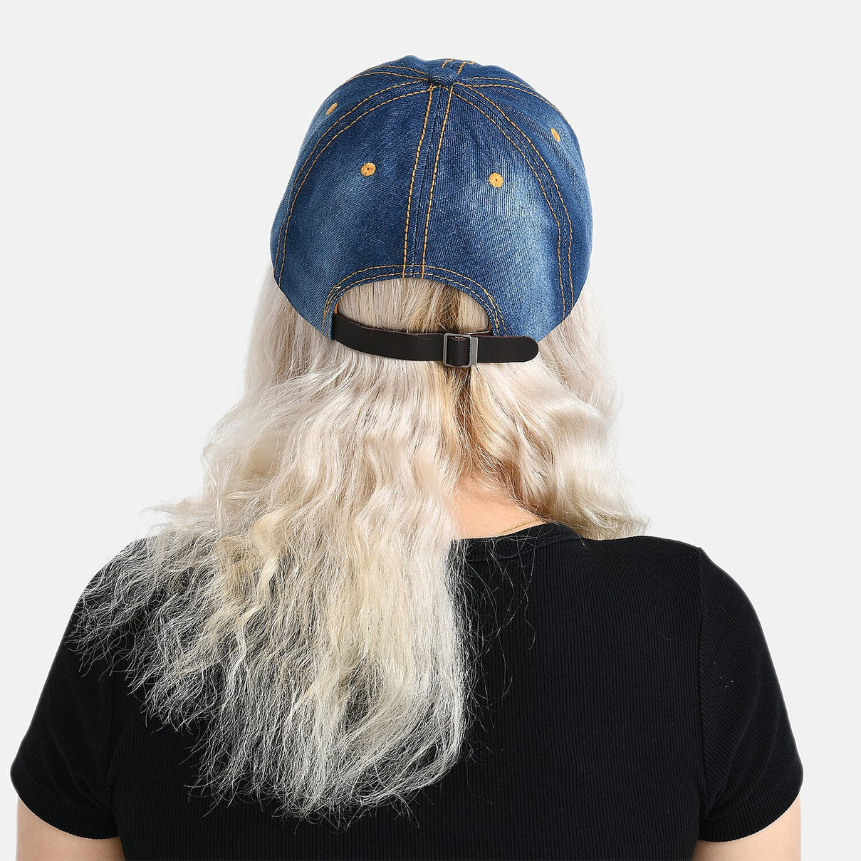 LOVE Pattern Denim Baseball Cap (57 cm) 8223218 6