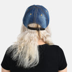 LOVE Pattern Denim Baseball Cap (57 cm)