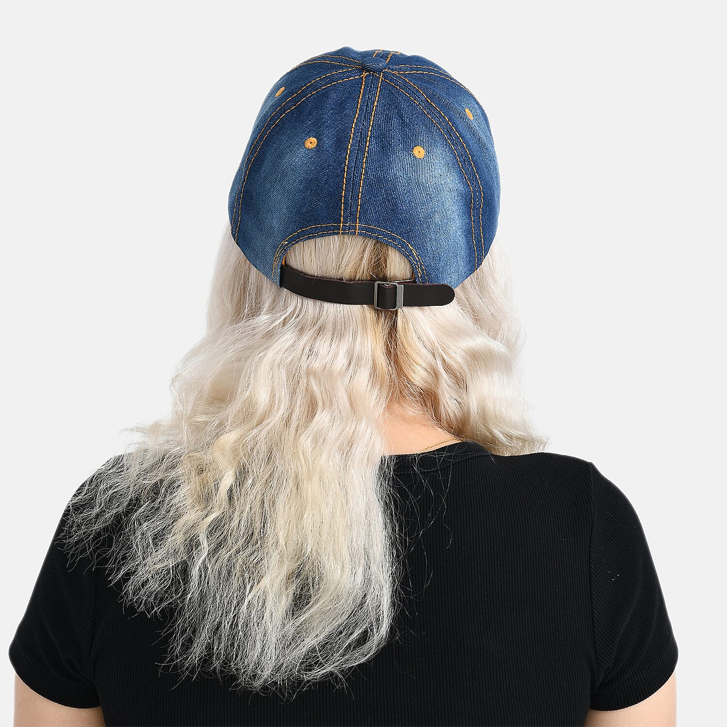 LOVE Pattern Denim Baseball Cap (57 cm) 8223218 6