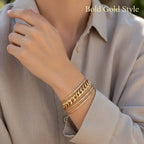 9K Yellow Gold Curb Bracelet (Size - 7.5) with Lobster Clasp, Gold Wt. 5.50 Gms.