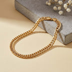 9K Yellow Gold Curb Bracelet (Size - 7.5) with Lobster Clasp, Gold Wt. 5.50 Gms.