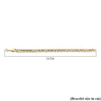 9K Yellow Gold Curb Bracelet (Size - 7.5) with Lobster Clasp, Gold Wt. 5.50 Gms.