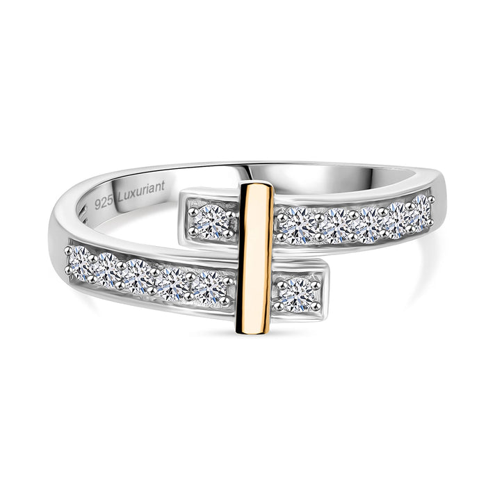 LUXURIANT 0.5 Ct. Lab Grown Diamond  Bypass Ring in Sterling Silver 7992453 1