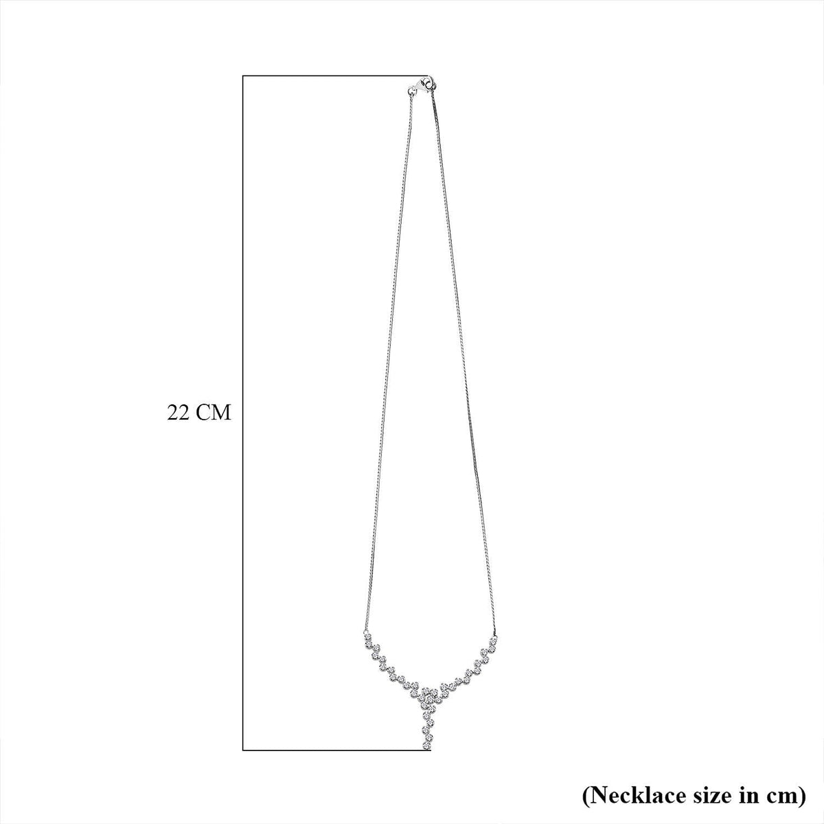 LUXURIANT 1.50 Ct. Lab Grown Diamond Necklace with Lobster Clasp in Rhodium Overlay Sterling Silver 18 Inch 8182862 13