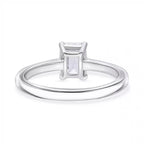 Luxuriant Diamond 950 Platinum SGL Certified Lab Grown Diamond (SI-G-H) Emerald Cut Ring 1.03 Ct.
