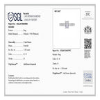 Luxuriant Diamond 950 Platinum SGL Certified Lab Grown Diamond (SI-G-H) Emerald Cut Ring 1.03 Ct.