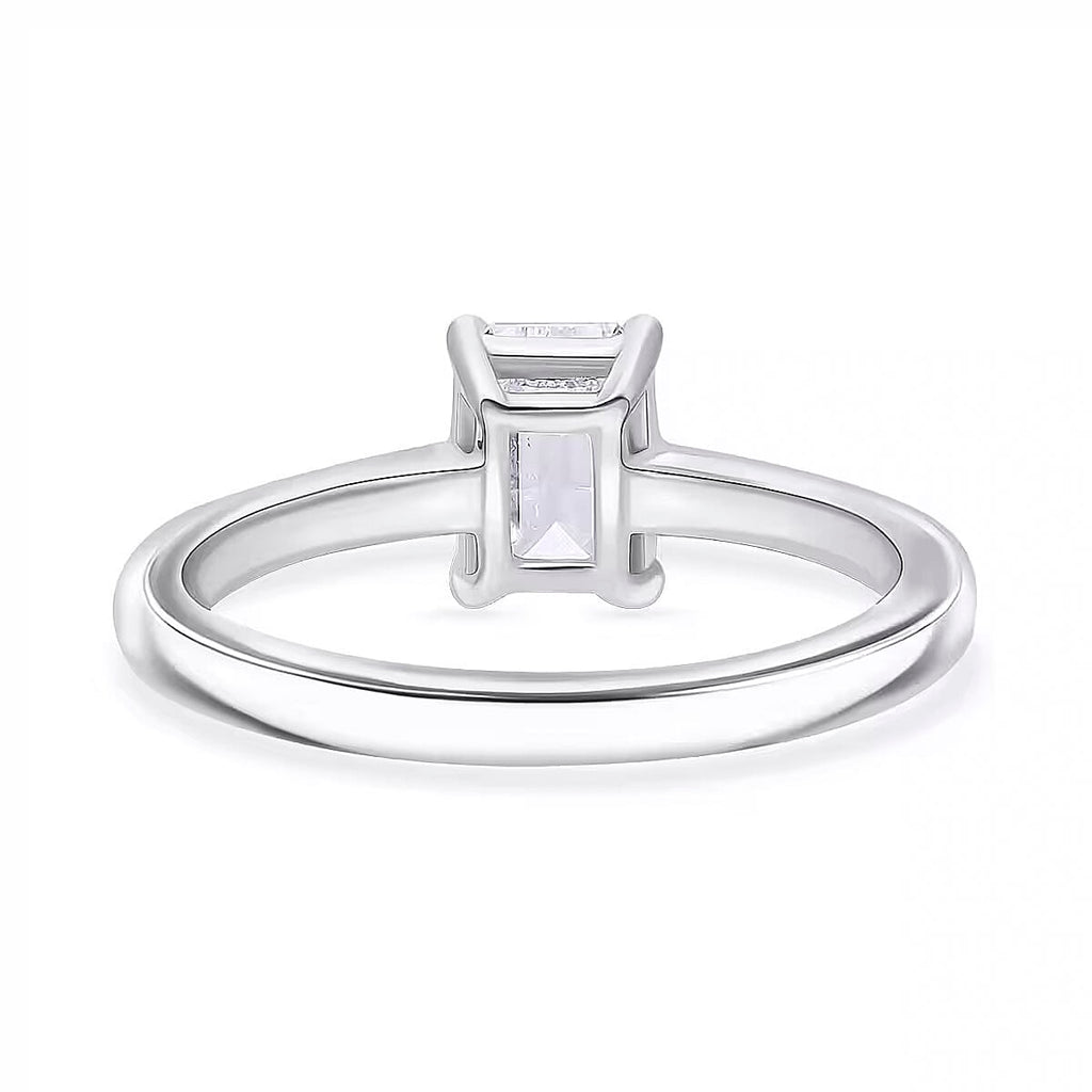 950 Platinum SI Lab Grown Diamond GH, SI Ring, Platinum Wt.3.9 Gms  1.030  Ct.