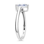 Luxuriant 950 Platinum SGL Certified Lab Grown Diamond (SI-GH) Pear Cut Ring 1.00 Ct.