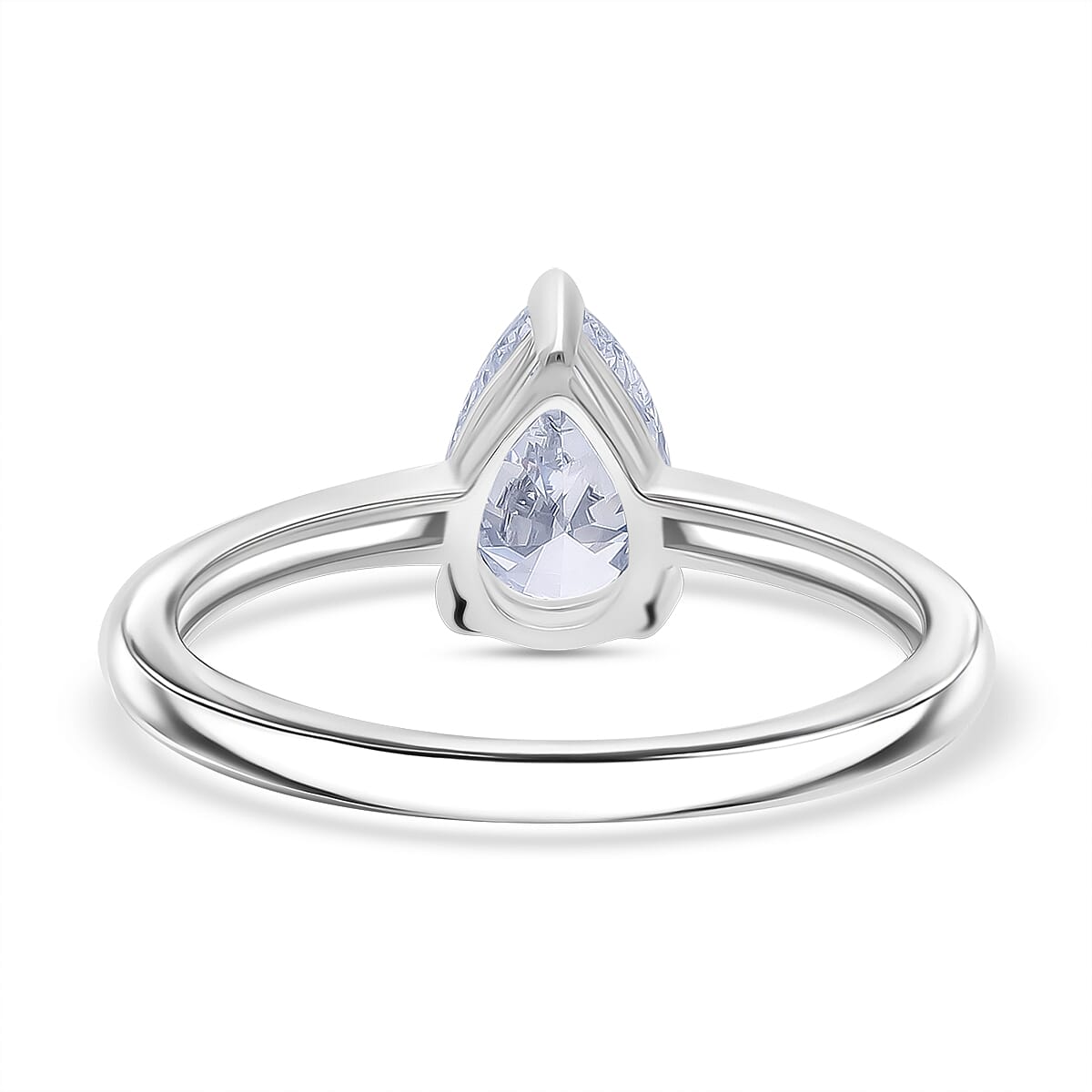 LUXURIANT 1 Ct. Lab Grown Diamond Pear-Cut Solitaire Ring in 950 Platinum SGL Certified 8067009 5