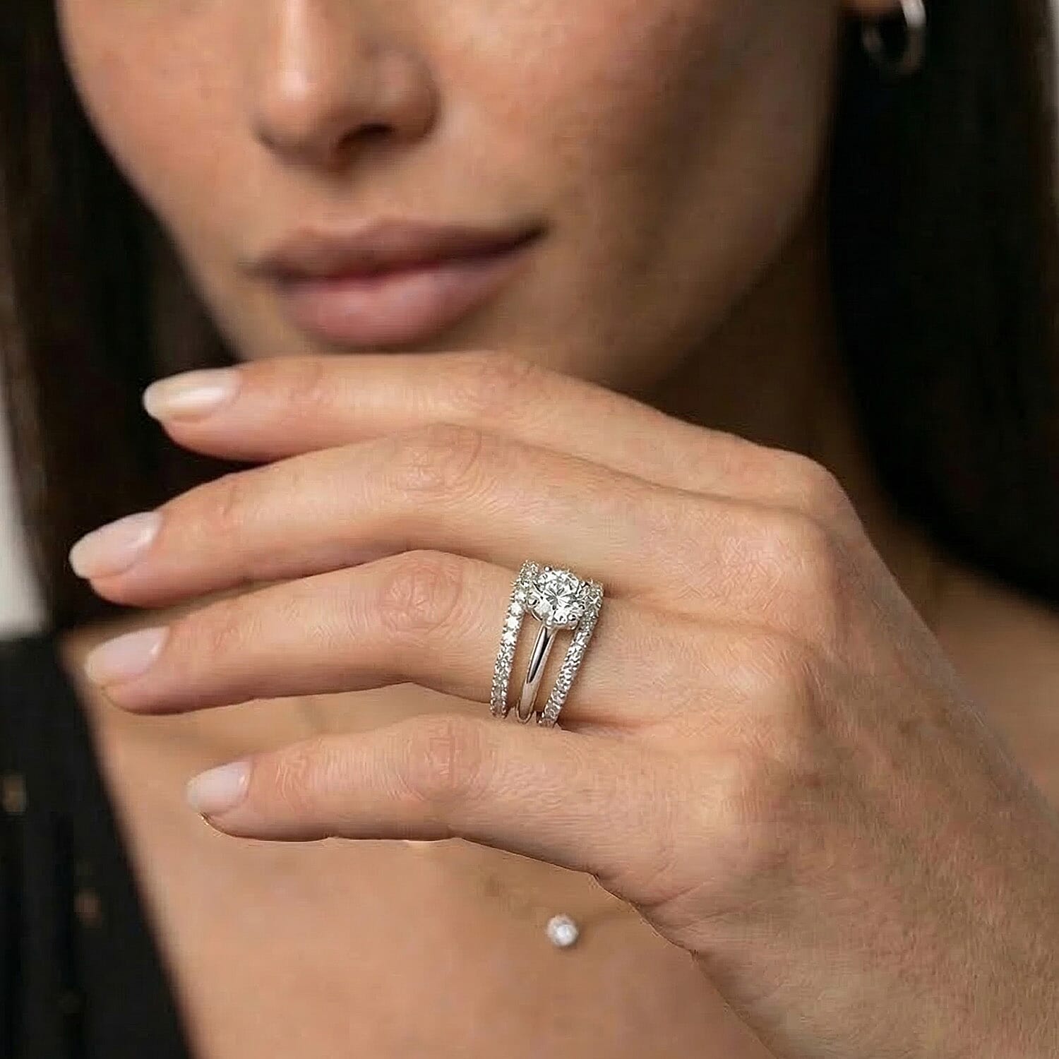 LUXURIANT 1 Ct. Lab Grown Diamond Solitaire Ring in 950 Platinum IGI Certified (VS-E) 8170856 3