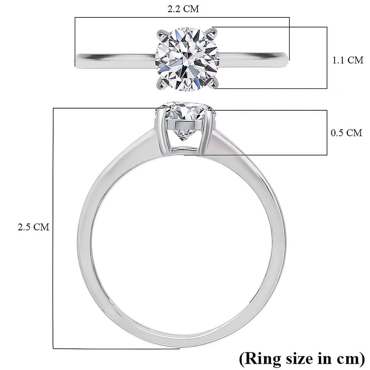 LUXURIANT 1 Ct. Lab Grown Diamond Solitaire Ring in 950 Platinum IGI Certified (VS-E) 8170856 7