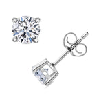 Luxuriant Diamond 9K White Gold SGL Certified (VS-E-F) Lab Grown Diamond Stud Push Back Earrings 1.00 Ct.