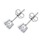 Luxuriant Diamond 9K White Gold SGL Certified (VS-E-F) Lab Grown Diamond Stud Push Back Earrings 1.00 Ct.