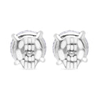 Luxuriant Diamond 3 Ct. Lab Grown Diamond Solitaire Stud Earrings in 14K White Gold, SGL Certified